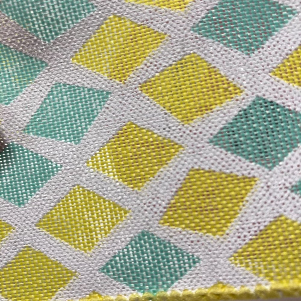 Wired Ribbon Spring Diamond 2.5" Yellow Green - Picture 6 of 13